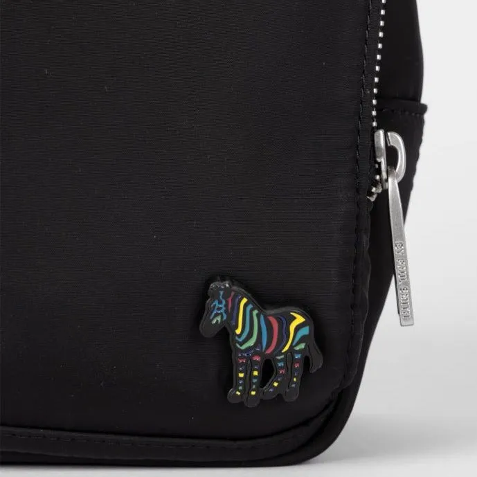 Men's 'Zebra' Wash Bag | Black