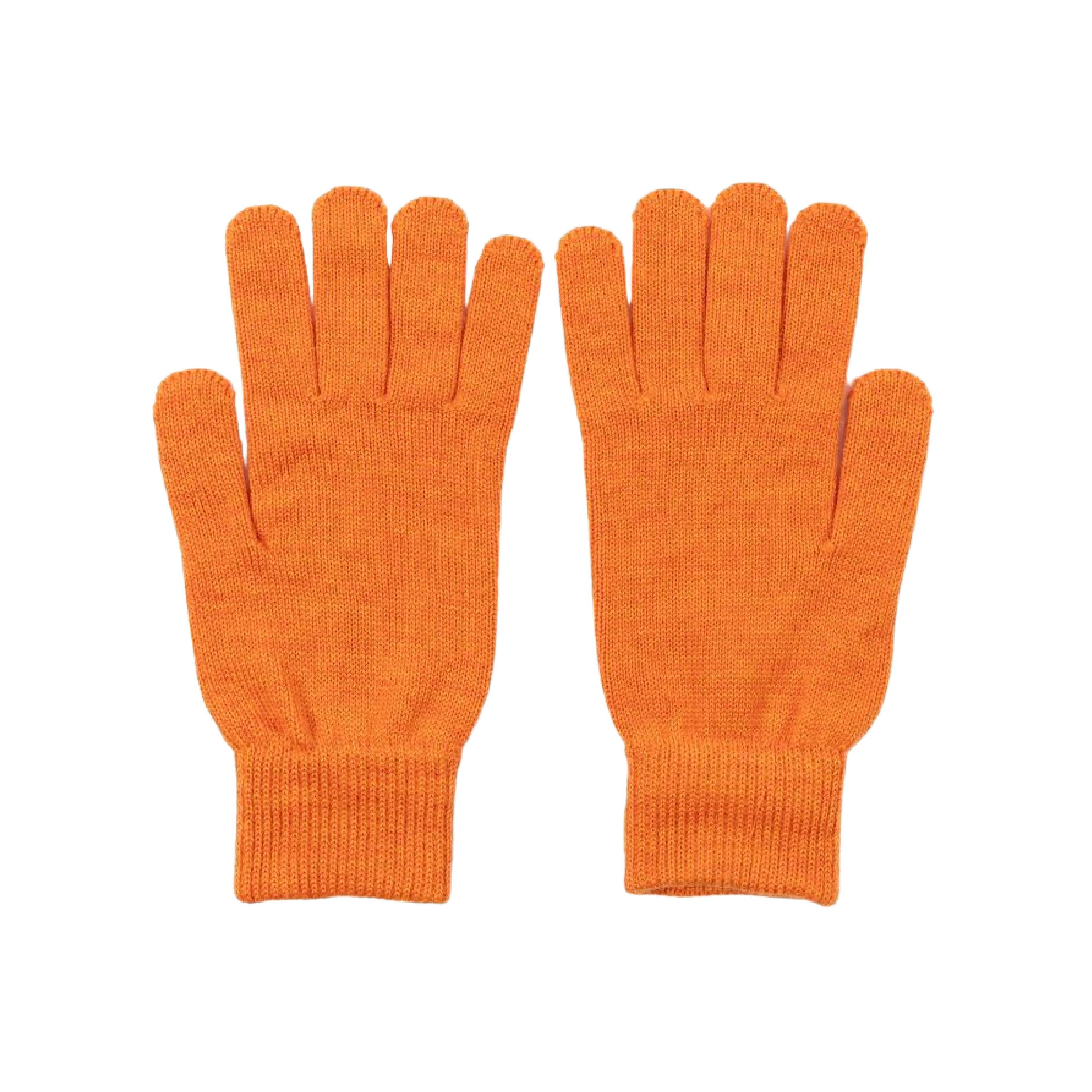 Men's 'Zebra' Wool Gloves | Orange