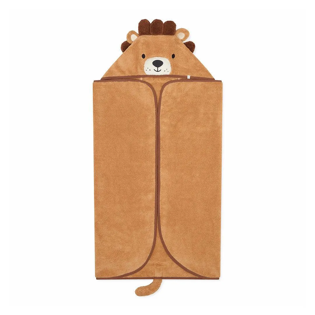 MORI Lion Baby & Kids Hooded Bath Towel - Brown