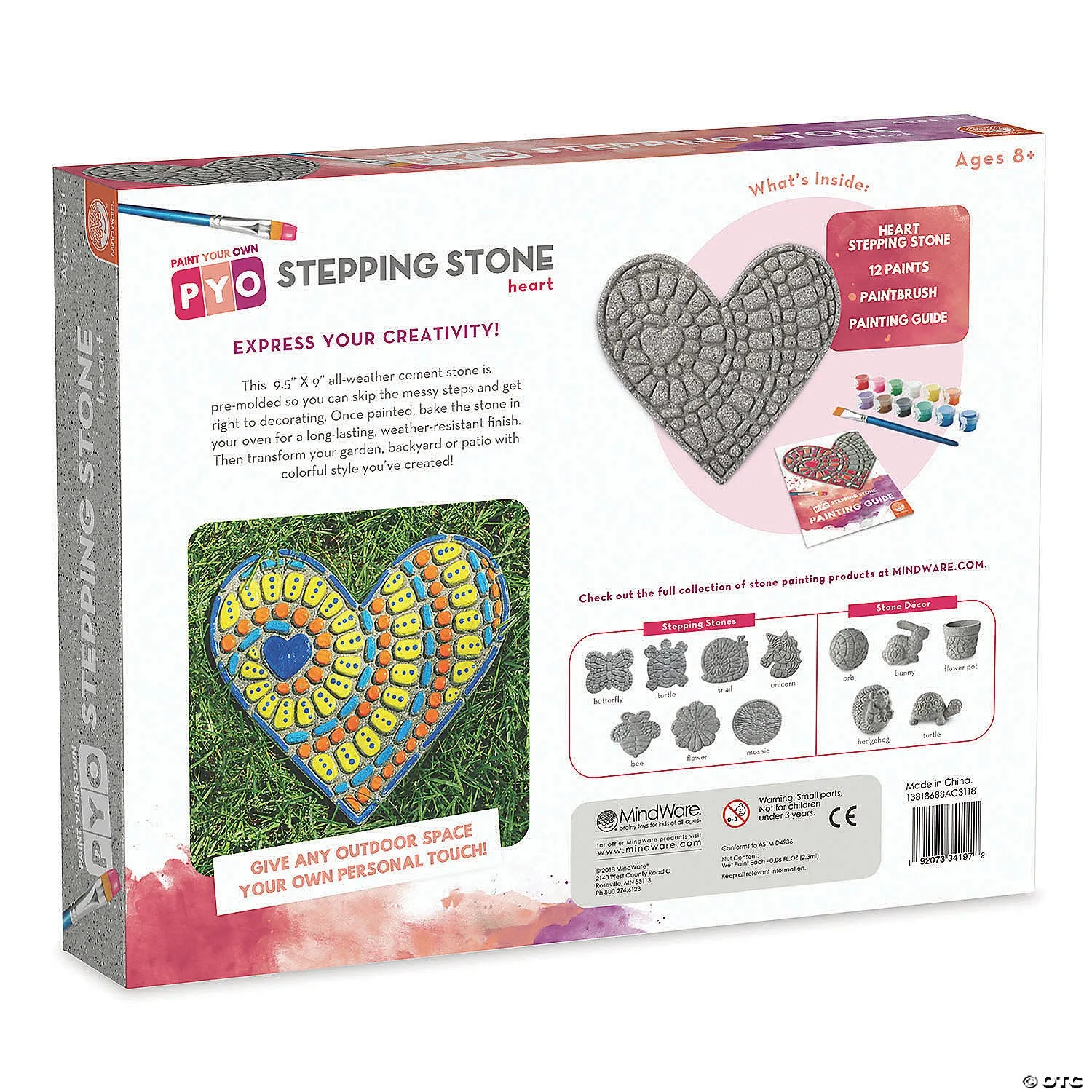 Paint Your Own Stepping Stone - Heart