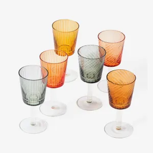 Polspotten | Liberty Wine Glasses Multi Color (Set of 6)