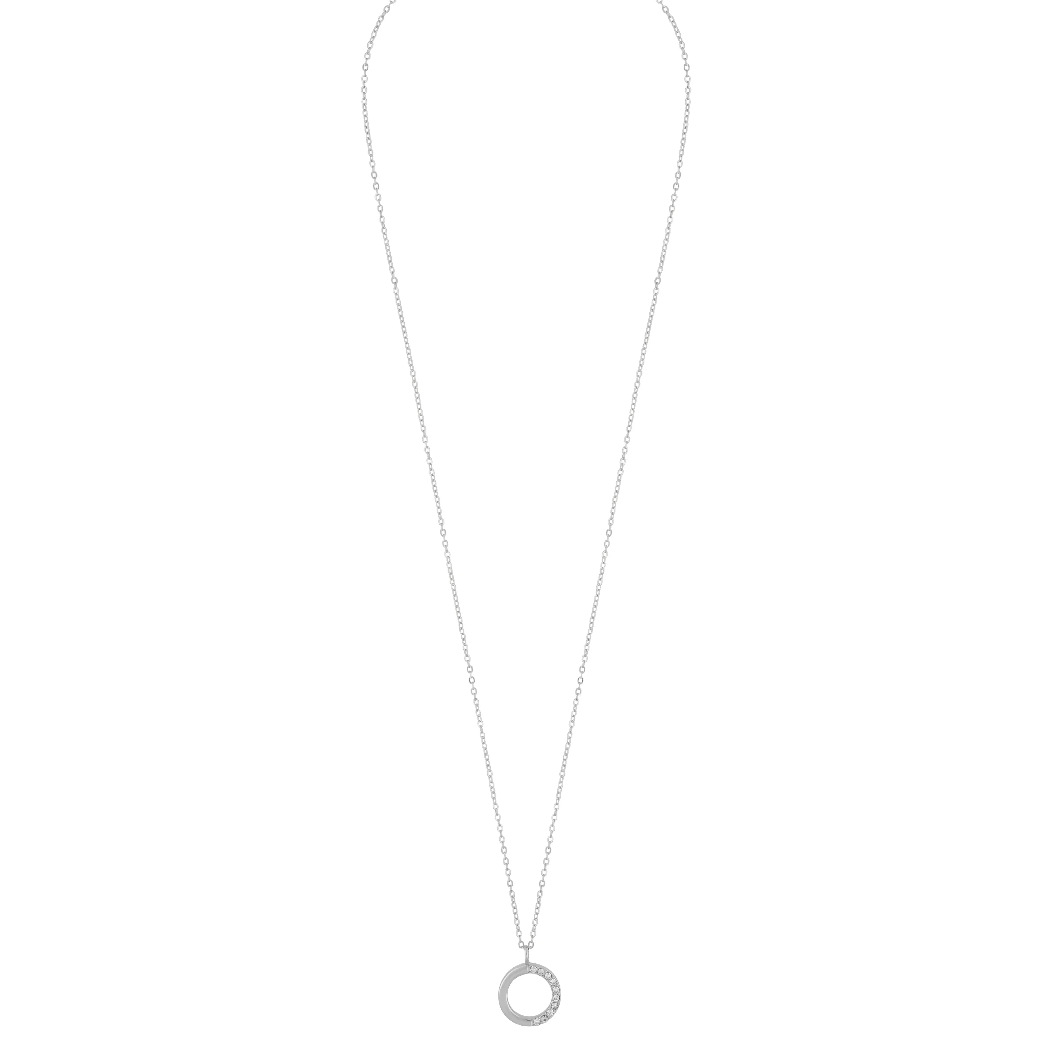 Portal Ring Pendant Necklace | Silver Plated