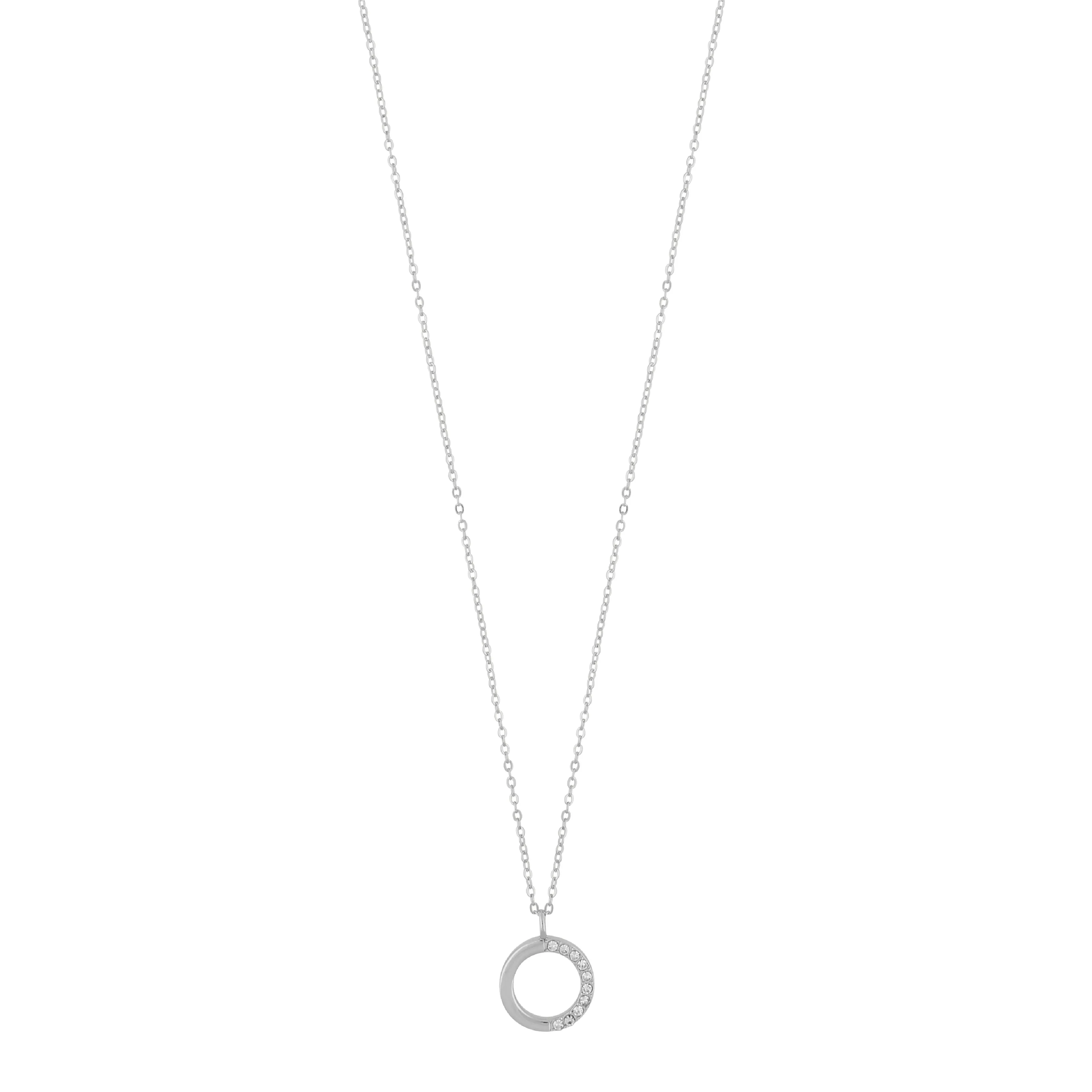 Portal Ring Pendant Necklace | Silver Plated