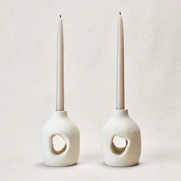 Style Union Home | Elsie Bookends - Small - Raw Blanc