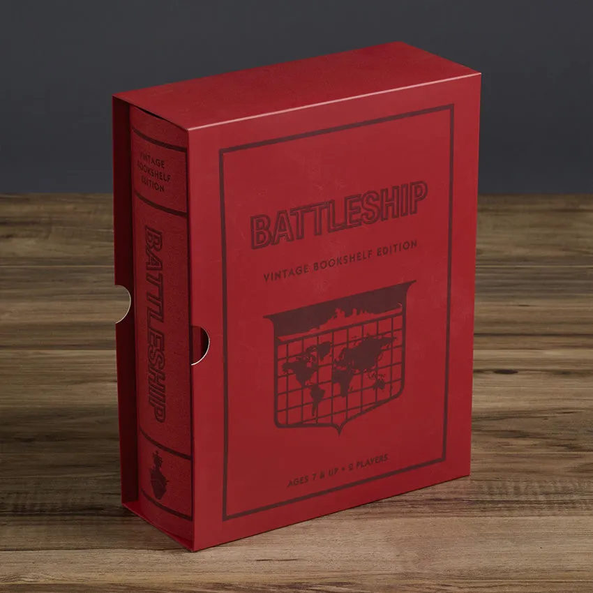 WS Game Company | Battleship - Vintage Bookshelf Edition
