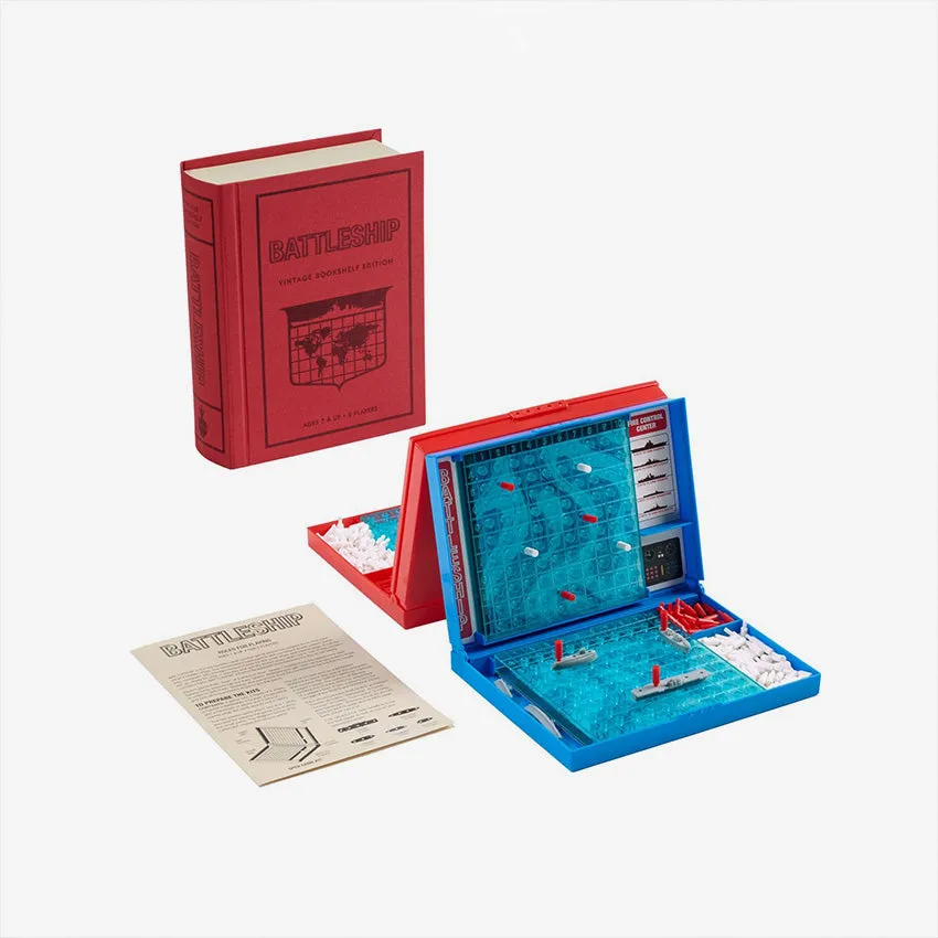 WS Game Company | Battleship - Vintage Bookshelf Edition