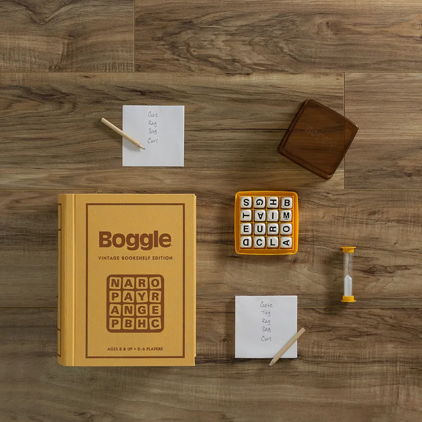 WS Game Company | Boggle Vintage Bookshelf Edition