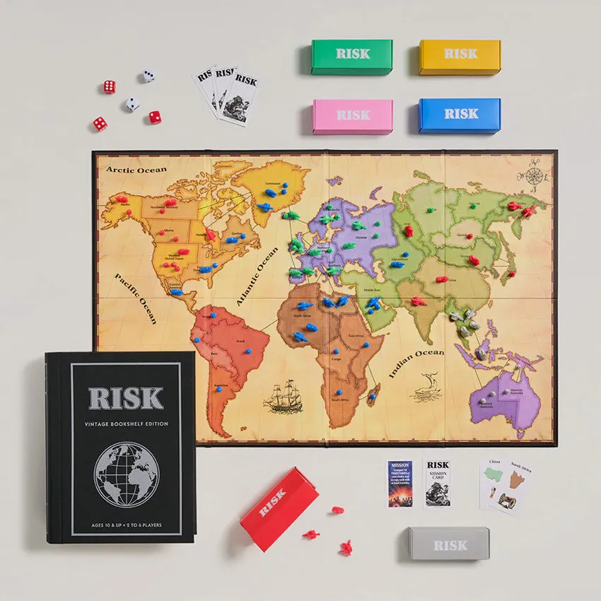 WS Game Company | Risk Vintage Bookshelf Edition