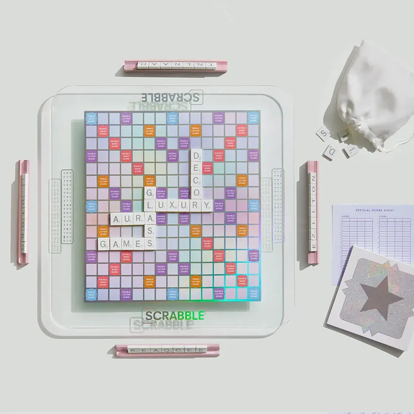 WS Game Company | Scrabble - Aura Glass Edition