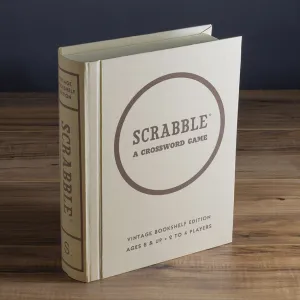 WS Game Company | Scrabble Vintage Bookshelf Edition