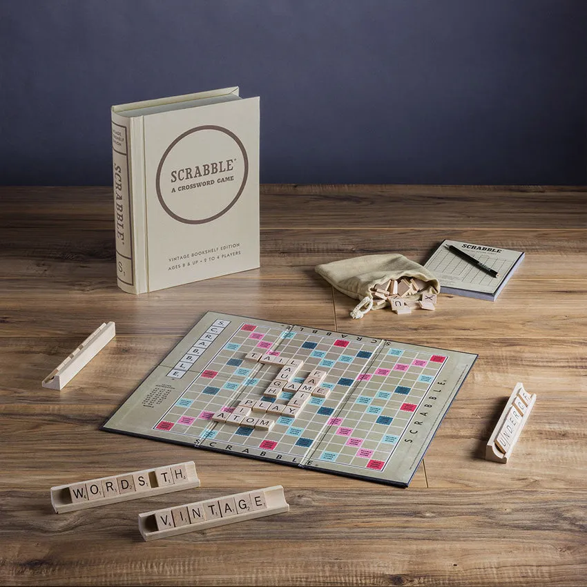 WS Game Company | Scrabble Vintage Bookshelf Edition