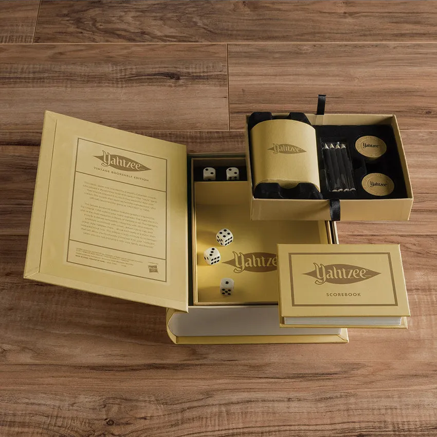 WS Game Company | Yahtzee Vintage Bookshelf Edition