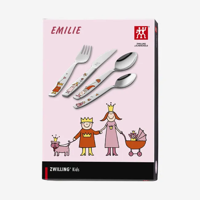 Zwilling | Emilie 4Pc Children's Flatware Set - Silver